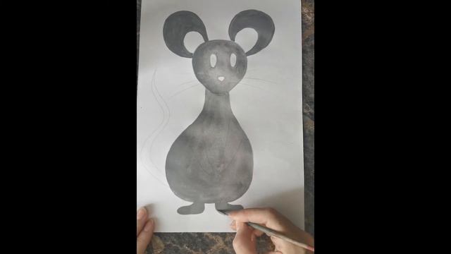 Как нарисовать МЫШКУ карандашом и гуашью смотреть онлайн