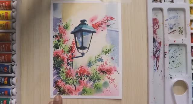 Watercolor The Lantern