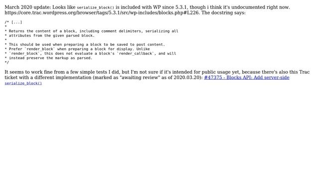 Wordpress: How to serialize a Gutenberg block from block attributes in PHP? (2 Solutions!!) смотреть онлайн