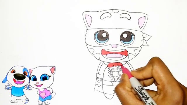 Talking Tom Heroes Ginger Saves From Evil Powers| Talking Tom Heroes| How To Draw Ginger смотреть онлайн