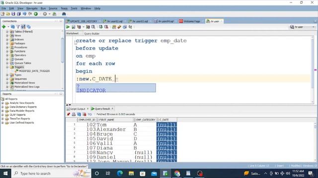 whenever there is update then timestamp value is added automatically in date column. смотреть онлайн