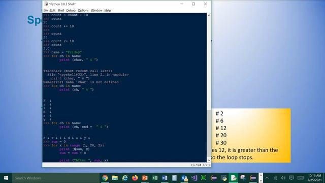 1436 Class Recording - Chapter 3 For Loop and Formatting Output (2) смотреть онлайн