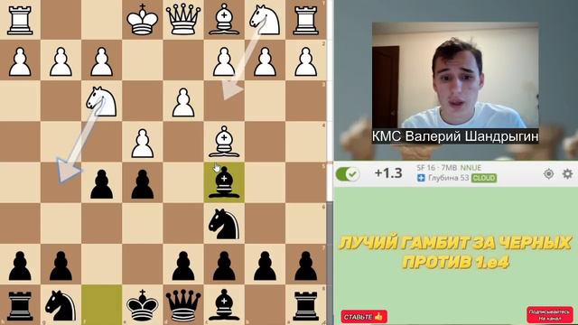 ГАМБИТ РУССО! ЛУЧШИЙ ГАМБИТ Против 1.е4 ! +100 рейтинга! смотреть онлайн