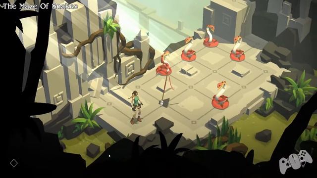 Lara Croft Go - The Maze Of Snakes - 100% Walkthrough смотреть онлайн