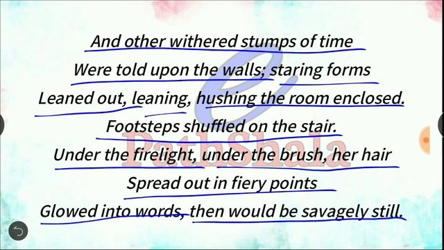 A Game of chess Line by Line Analysis | The Waste Land by TS Eliot | e pathshala смотреть онлайн