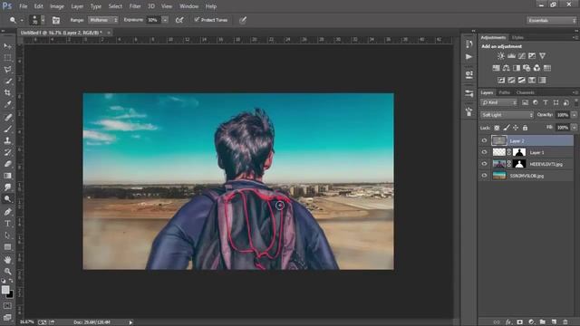 Photoshop Tutorial | Photo Manipulation Light Effects | MutualGrid смотреть онлайн