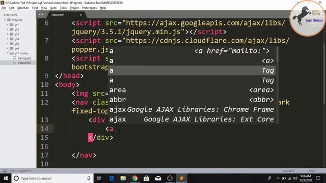 How to Create A Simple Web Page Using Bootstrap #01 | Create A Navbar in Bootstrap смотреть онлайн