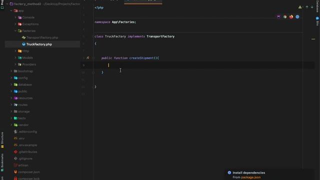Laravel 10 Factory Method Design Pattern lesson two super class subclass creation смотреть онлайн