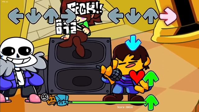 Friday Night Funkin - Sans Mod/Frisk Mod/Chara Mod смотреть онлайн
