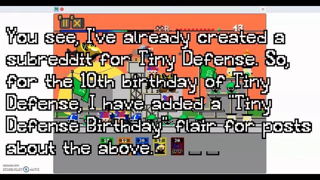 Almost Tiny Defense's 10th Birthday (Mini Robot Wars) смотреть онлайн