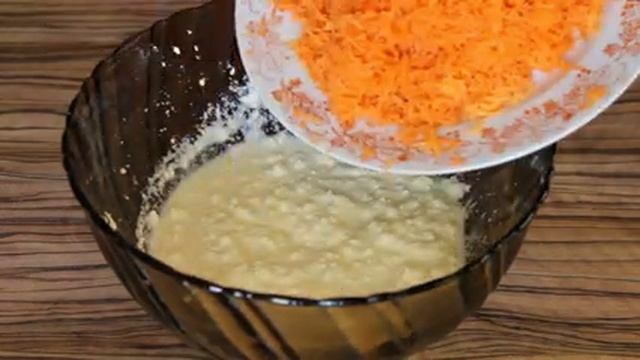 Запеканка из творога с морковью. Быстрый, полезный завтрак. смотреть онлайн