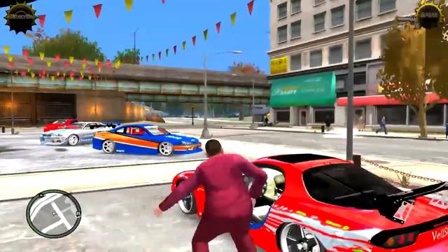 ►GTA 4 Fast And Furious тюнинг, показ авто. Крутые тачки из фильма. смотреть онлайн
