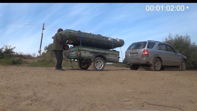 Прицеп для лодки ПВХ . Самодельный прищеп . смотреть онлайн