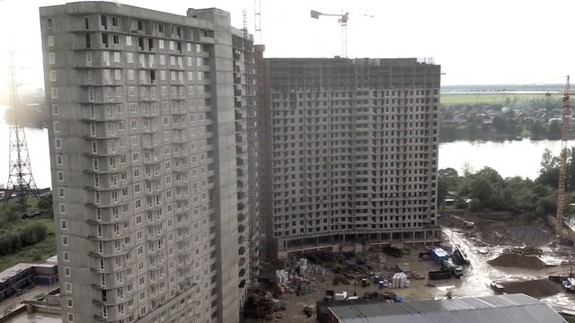 Ход строительства ЖК "Петр Великий и Екатерина Великая" в Рыбацком. Июль 2017 года смотреть онлайн