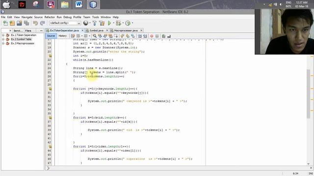 Ex.1 Token Seperation (using JAVA) смотреть онлайн