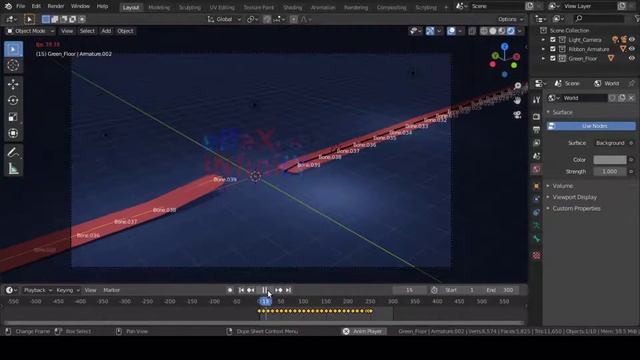 Demo| Ribbon Bow Animation | Blender смотреть онлайн