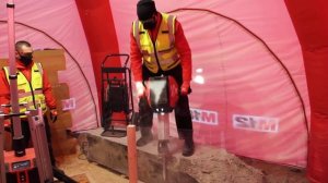 Аккумуляторный отбойный молоток Milwaukee MX Fuel MXF DH2528H. Конференция 2022: Сочи, 10-12 феврал