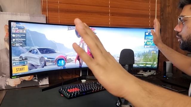 Playing PUBG Mobile On The Biggest Ultra Wide Monitor | Samsung Odyssey G9 !!! смотреть онлайн