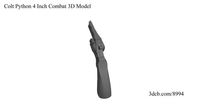 Colt Python 4 Inch Combat 3D Model смотреть онлайн