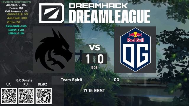 Team Spirit Vs. OG - DreamLeague Season 21 | BO2 Group Stage @4liver #dreamleague