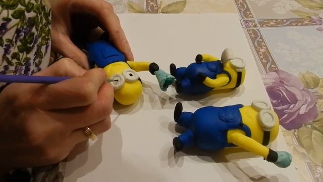 Миньоны#Миньоны из мастики#Как сделать миньонов#Миньоны Из Пластилина#