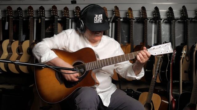 Обзор электроакустической гитары Yamaha FGX800C SAND BURST смотреть онлайн