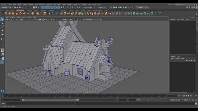 Разбор домашки курса - Основы CG (Review) 93 3 Кирилл Осипенков | Модель - ДОМ ВИКИНГОВ смотреть онлайн