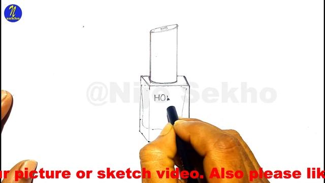 Nail Polish Sketch | Beauty Product Sketch | Drawing of Nail Polish | How to Draw Nail Polish смотреть онлайн