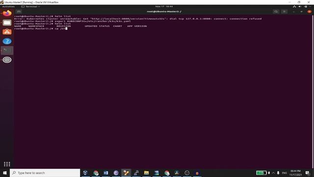 Error: INSTALLATION FAILED: Kubernetes cluster unreachable: Get "http://localhost:8080/version? смотреть онлайн