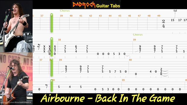 Back In The Game - Airbourne - Guitar + Bass TABS Lesson смотреть онлайн