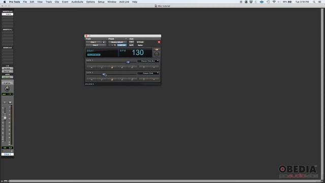 How to create and configure a Click Track in Pro Tools -- OBEDIA.com Live Pro Tools Training смотреть онлайн