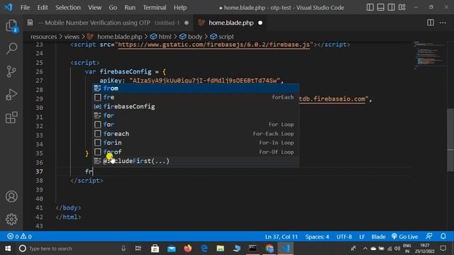 How to Send OTP on Mobile Number using Firebase in Laravel - OTP Auth Using Firebase in Laravel #1 смотреть онлайн