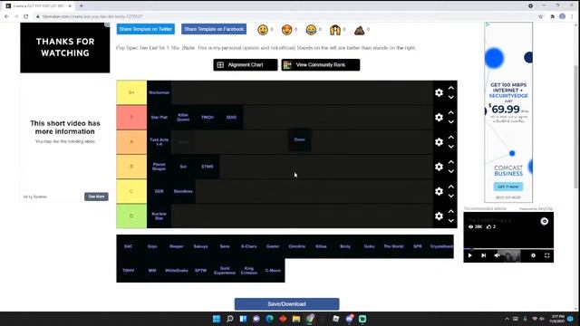 (AUT) A Universal Time stands tier list. смотреть онлайн