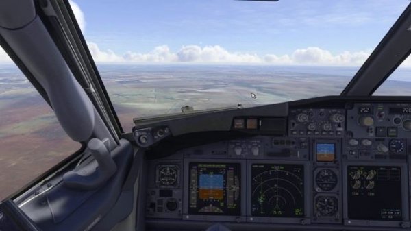 MSFS 2020 ➤ Boeing 737-800, Новосибирск, полет по кругу (коробочка)