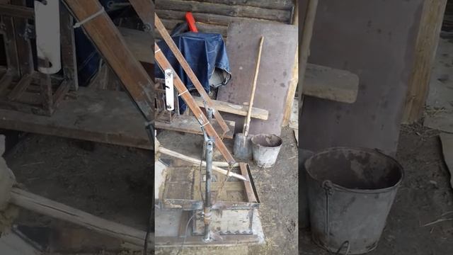 Станок для шлакоблока своими руками смотреть онлайн