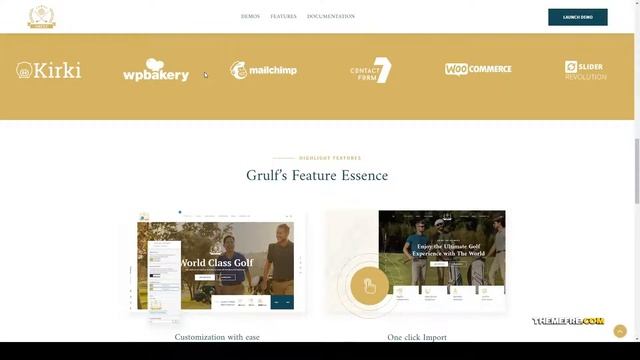 Grulf - Golf Club WordPress Theme events shop Hoshino смотреть онлайн