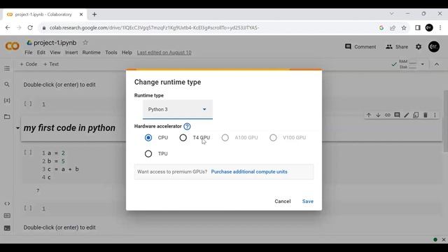 How to Change the Runtime on Google COLAB | Python Programming in the Cloud смотреть онлайн