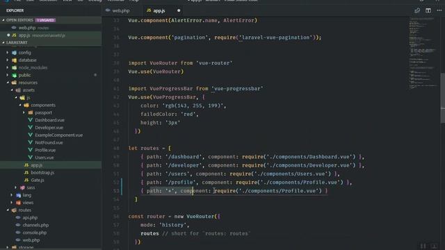 Vue Router 404 Page with Laravel 5.7 смотреть онлайн