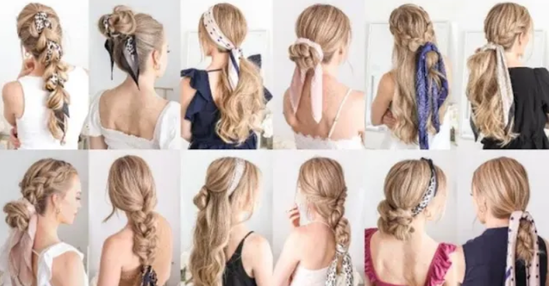 НОВЫЕ ПРИЧЕСКИ С ШАРФОМ ДЛЯ ВОЛОС смотреть онлайн