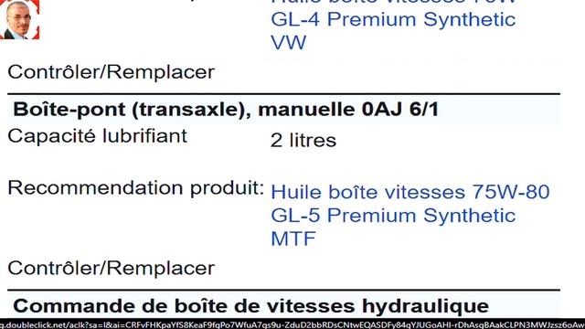 Informations Techniques Pour  VW  Golf  1.2 TSI - 2009 à 2012  معلومات السيارة.كمية الزيوت والماء