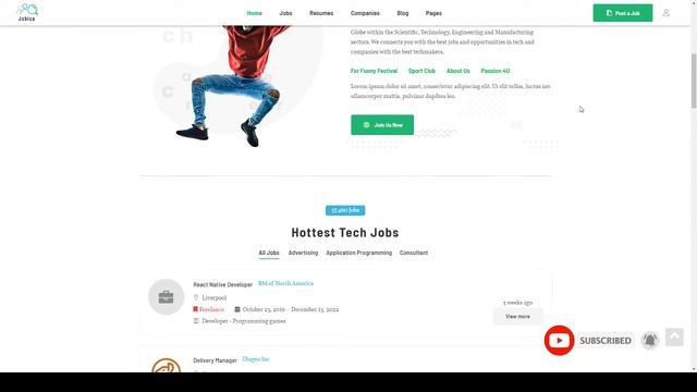 Jobica - Elementor IT Job Board WordPress Theme смотреть онлайн