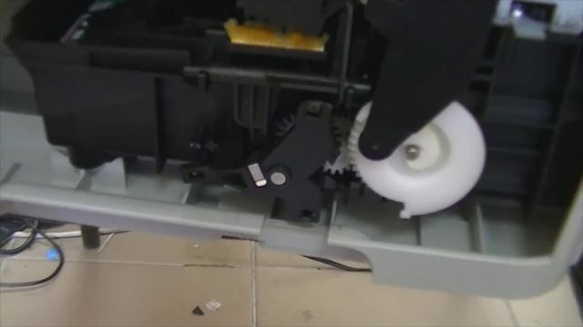 HP Photosmart C5283 - замятие в каретке. смотреть онлайн