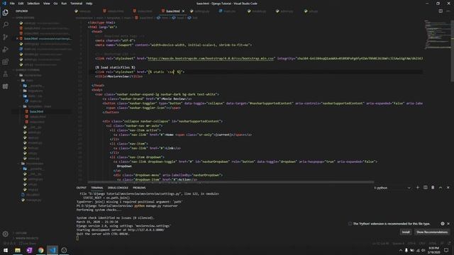 19. Handling Static Files | Build Movie Review Website Using Django 2020 смотреть онлайн