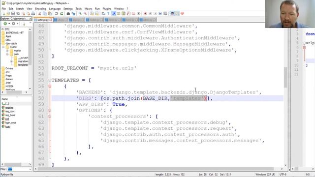 Python Basics Tutorial Linking Path To Templates Settings смотреть онлайн