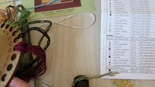 Відшив Mill Hill Sunflower Bouquet MH14-1924. Букет соняшників.