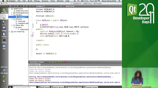 Qt DevDays 2011, Hybrid development with QtWebKit: No'am Rosenthal смотреть онлайн