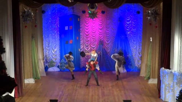 Азовские Чайки - Американская полька (старшая группа) ГДК "Чайка" 29.12.15 смотреть онлайн