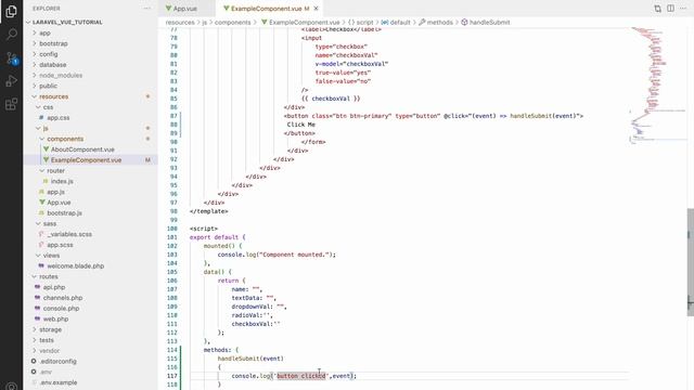 Event Handling In Vue | Laravel + Vue Tutorial @knowledgethrusters смотреть онлайн
