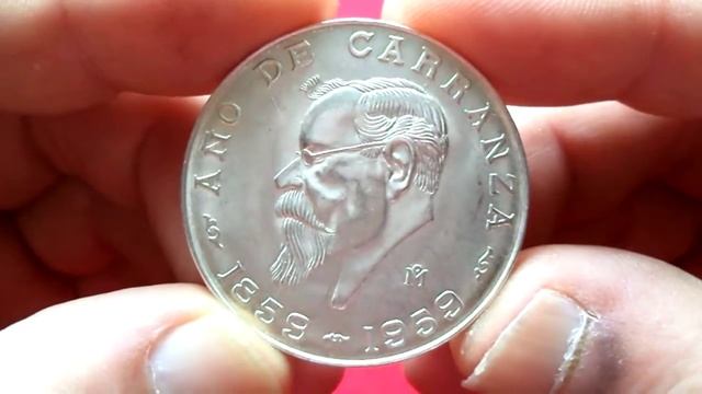 Мексика Песо Серебро 1957-1960-1978Estados Unidos MexicanosSilver Pesos