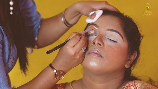 Real bride makeup tutorial | Step by step makeup with product name смотреть онлайн